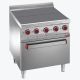 DIAMOND FORNUIS OPTIMA 700 (E7/4SPF7), 4 kookplaten 300x300 mm, onafhankelijk (4x 2,5 kW) met in de onderbouw een elektrisch verwarmde 2/1GN oven, 5,3 kW